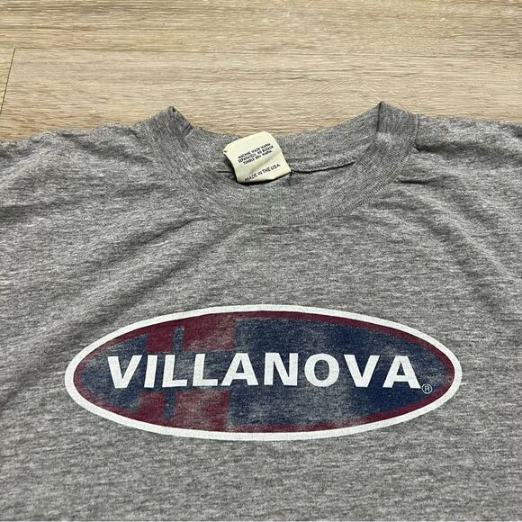Vintage University Villanova T Shirt Size XL Gray Logo - Picture 9 of 9